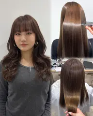 ブリーチなしダブルカラー✨【上品な透け感👼/髪への負担を最小限に抑えて明るく】➕高保湿トリートメント✨