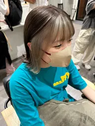 王道インナーカラー🦋カット＋インナーカラー＋全頭艶髪カラー💙