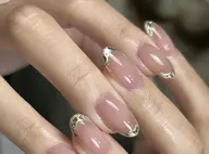 <研修ネイリスト><当店オリジナル定額>ガラスフレンチ/マグネットフレンチ4200円