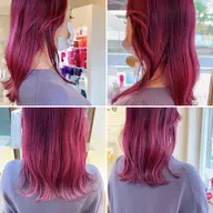 秋冬トレンド❤️暖色カラー💖赤ピンクご希望にお応えします❣️追加料金でインナーブリーチなど可能事前にお問い合わせ下さい