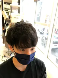 🌈メンズカット+ポイント縮毛矯正🌈