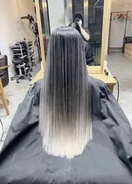 外国人風エアータッチバレイヤージュカラー&高保湿トリートメント