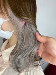 ✨人気No.1✨インナーカラー[ブリーチ1回]+似合わせカット+水素トリートメント💈