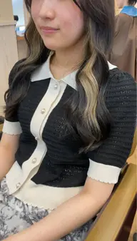 【人気No.2】インナーケアカラー（ケアブリーチ）＋髪質改善トリートメント✨（カット＋上ベースカラー込み）