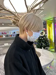 🔥【夏はハイトーン】🔥メンズダブルカラー（ブリーチ+カラー）🦋