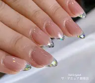🌸 Glass french nailガラスフレンチ🌸