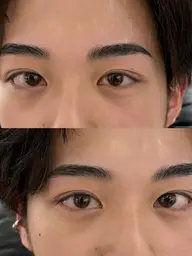 メンズブロウ💈HBL(パーマ+Wax)眉毛のお悩み解消!間引き、メイク込み