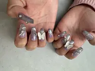 大小パーツ+アートし放題コース【韓国ネイル/ワンホンネイル可能🎵パーツ多数🎵】