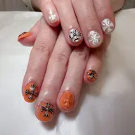 ⋆⸜人気No2⸝‍⋆自爪アート10本やり放題‎+300種類のパーツつけ放題‎𖤐オフケア込 ￥10500→￥10000