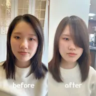 【前髪割れに悩んでる方】前髪割れをなくすクロスパーマ🦱