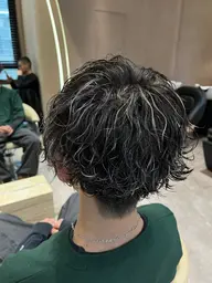 メンズカット + カラー + パーマ + トリートメント