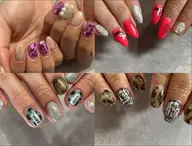 持ち込みデザイン。つけ放題！（オフ／フィルイン込み）120分。。埋め尽くしがある方はオフ代1本200円頂きます！