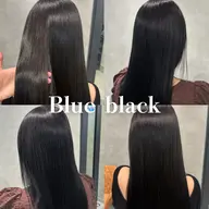 【透明感✖️艶💠】ブルーブラック🖤カラー(ワンカラー)➕トリートメント🫧