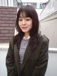 似合わせカット＋ケアカラー＋2stepトリートメント#透明感カラー#オリーブカラー