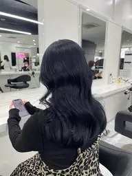 【💙🇰🇷韓国好き必見🇰🇷💙】小顔&美白効果抜群🖤ブルーカラー🖤➕髪質改善トリートメント➕顔周りカット🖤