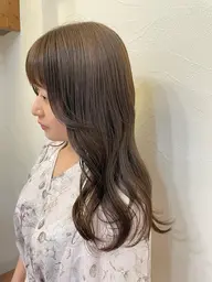 🧡大人気🧡✨前髪カット&透明感カラー&4step Aujuaトリートメント