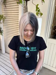 ご新規様限定☀️『イヤリングカラー×全体フルカラー』(ブリーチ込み)インナーの幅が増える場合+¥2200〜