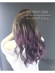 【👾ミニモ学割👾】グラデーションカラー(1ブリーチ)+トリートメント ※追加ブリーチ+¥1,100