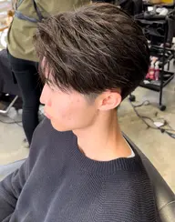 メンズカット+フェザーパーマ