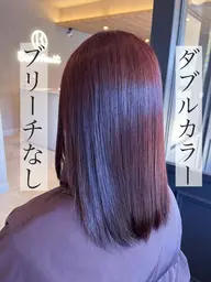 ［ブリーチなし］Wカラー🌟➕2stepトリートメント🪄（10step変更🉑＋4,400円）
