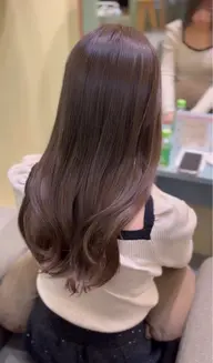 💠ブリーチなしで透明感出したい方💠ブリーチなしWカラー＋カット＋高保湿トリートメント