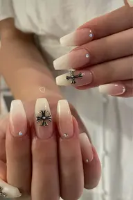 💕[チップスカルプ]カラーグラデーション+パーツ2個(ベース込み)💕