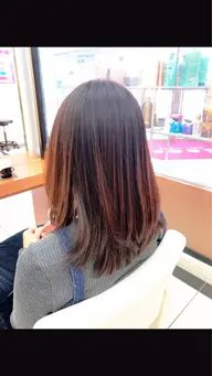 カット+ナチュラル縮毛矯正🫧