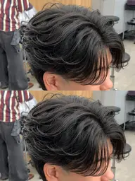 【🔥毛流れほしい方必見🔥】フェザーパーマで横から見てもイケメンに❤️🔥カット+パーマ❤️🔥