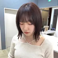 似合わせカット＋透明感カラー🩵