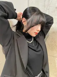 【今だけ限定】 🇰🇷韓国風🇰🇷小顔顔周りレイヤーカット＋韓国風艶カラー💙#透明感#艶カラー#暖色