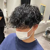 【ライトコース】メンズカット+各種パーマ(スパイラル、ツイスト、波巻き、ニュアンス、プードルパーマ等可能)