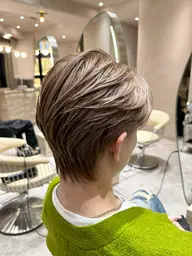 【当日予約🉑】メンズカット+外国人風カラー(メンズハイライト/メンズバレイヤージュ/ケアブリーチ)¥18000