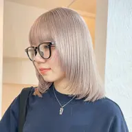 "🎓ミニモ学割✨"カット&ケアブリーチ ダブルカラー(ケアカラー無料)+ トリートメント/【渋谷/原宿/表参道】