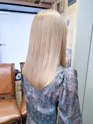 前髪カット+毛先カット+ケアブリーチ+メテオカラー+スパ+11種類【髪質改善/白髪染め/静岡】