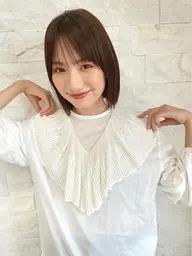 🟧エンドウ指名お客様🟧髪質改善酸熱トリートメント＋小顔補正カットボブショートレイヤーミニモ学割表参道原宿明治神宮前