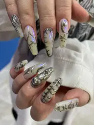 3月限定🌟【💎🌹長さ出し+90分アート時間内やり放題🌹💎】‼️おまかせ・持ち込み🆗パーツ付‼️