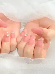 4/12~4/14限定‼️ワンホンAネイル(数本アートやパーツのシンプルなデザイン🤍)💅🏻オフなし