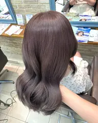 カット＋ブリーチなしダブルカラー＋バイカルテ4stepトリートメント