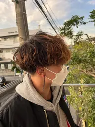 【今流行りNo.2】メンズカット＋シャドウパーマ