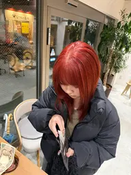 💥人気NO.2💥透明感✨艶カラー＋1stapトリートメント＋コテ巻き