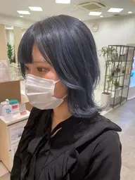 ブリーチ＋オリジナル外国人風カラー＋Aujuaトリートメント