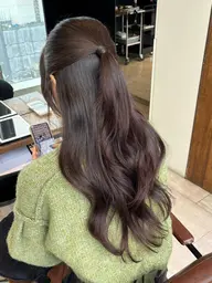 簡単ヘアアレンジor韓国風巻き髪💫UVカットトリートメントお仕上げ🤍相談メニュー✨