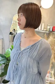 🩶ミニモ学割クーポン🩶前髪カット+ケアカラー+超音波3step ベージュ/ラベンダー/モカ