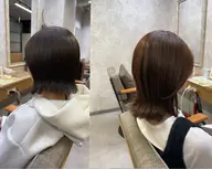 👀<<迷ったらこれ!>>【似合わせカット】+【透明感暖色&寒色カラー】+【3stepトリートメント】