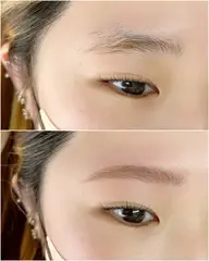 【柔らか眉にも】アイブロウスタイリング【ワックス脱毛+毛量調整】