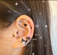 導入！耳つぼジュエリー耳ツボ 🩵 ☆両耳10粒シンプルコース ☆￥3,000