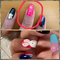 他店ネイルリペア1本💚デザインチェンジもok💚【オフ&亀裂補強込】