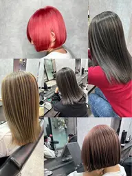 【ハイライトorバレイヤージュ】ブリーチ+カラー+トリートメント