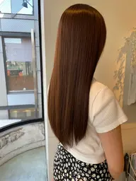 ダメージレス縮毛矯正+保湿トリートメント