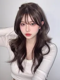 【✨圧倒的人気No.1✨】カット+ケアカラー+TOKIOトリートメント　韓国ヘア　髪質改善